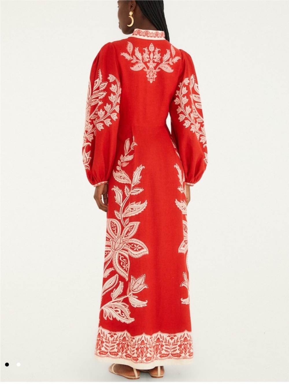 NWT Farm Rio Red Miranda Maxi Dress Size XS - Picture 3 of 9